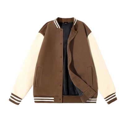 班尼路男士冬季加绒加厚棒球服男