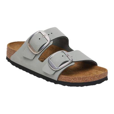 BIRKENSTOCK勃肯绒面革双扣拖鞋