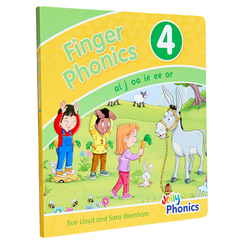 Finger Phonics Book 4 快乐自然拼读手指拼读书4 英文原版 英语字母表字母发音 多感官教学活动 Jolly Phonics 大音