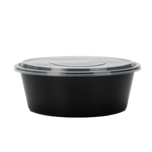 2500ml一次性餐盒圆形盆打包盒加厚塑料大盘鸡酸菜鱼便当外卖饭盒