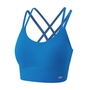 gigt极吉运动内衣女秋一体式健身外穿背心交叉美背高弹瑜伽服文胸