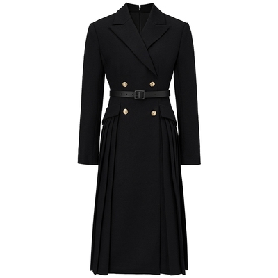 仿佛设计感羊毛连衣裙通勤