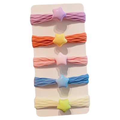 儿童糖果色毛巾圈女童扎马尾发绳