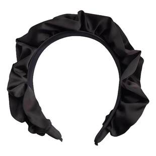 高颅顶神器复古大肠头箍木耳宽边褶皱发箍2026新款爆款显脸小发卡