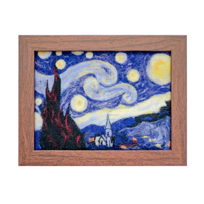 羊毛毡戳戳乐diy手工材料星空