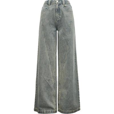 ONLY复古宽松高腰阔腿牛仔裤