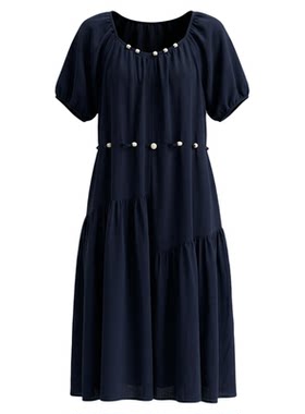慵懒风连衣裙女夏显瘦度假风裙子