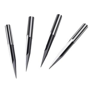 龙迪电脑雕刻刀具6mm双刃直槽尖刀木工立体佛像圆雕深浮雕可定制