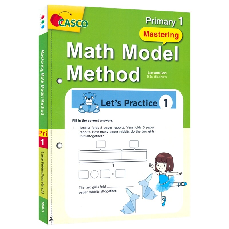 Casco Mastering Math Model Method Primary 1 新加坡数学 小学建模入门到精通 1年级 小学生数学课外练习册 英文原版进口图书