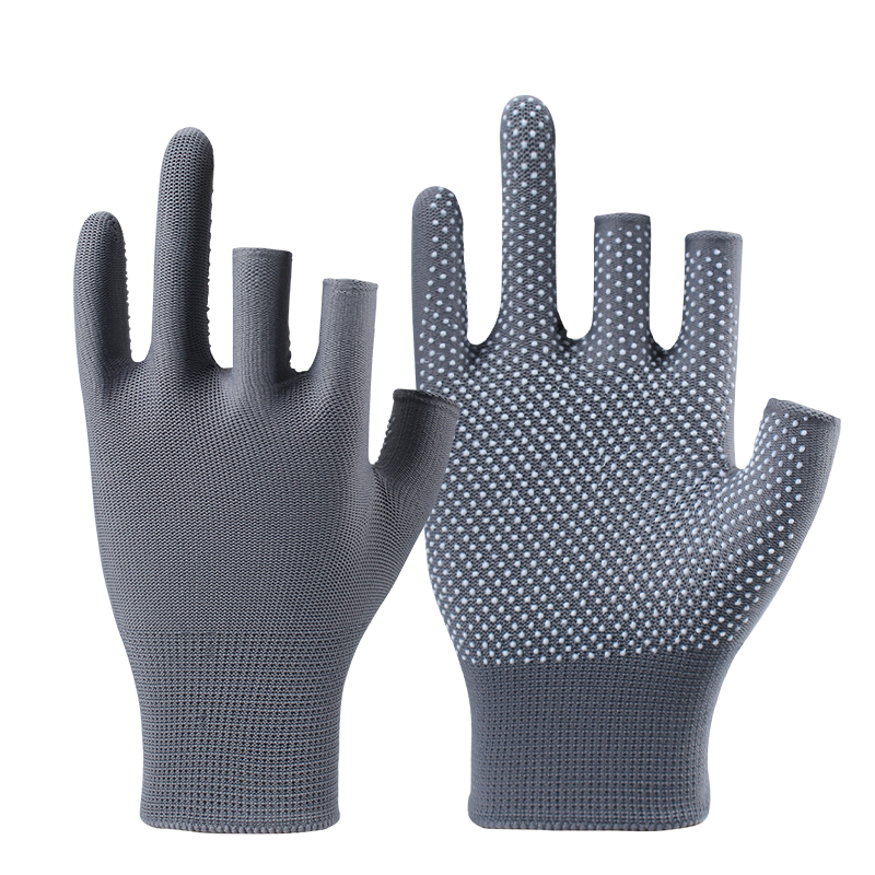 钓鱼防晒手套专用飞磕防刺路亚夏季透气防滑半指漏指冬季防寒保暖