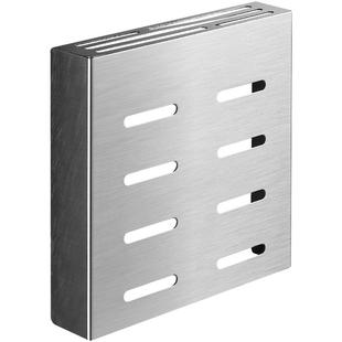 厨房刀架304不锈钢免打孔插菜刀置物架壁挂式架子单放刀具收纳盒