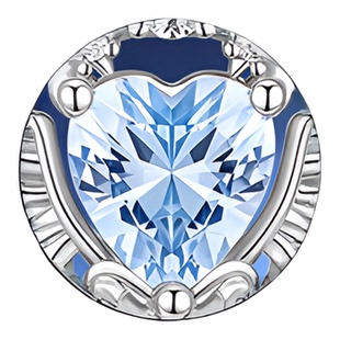 迪士尼天使之翼项链女轻奢小众锁骨链简约心形吊坠圣诞送女友礼物