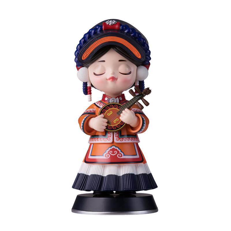 铜师傅欢喜小将《五十六个民族之彝族》潮玩艺术品 创意礼物