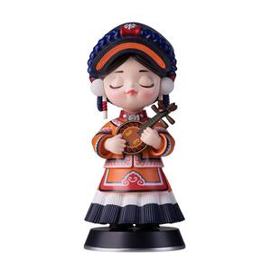 铜师傅欢喜小将《五十六个民族之彝族》潮玩艺术品 创意礼物