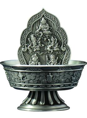 闯隆八吉祥护法杯家用供奉摆件