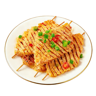 豆腐串干串批发一整箱兰花干运城麻辣串豆干豆制品鸡汤豆腐串散装