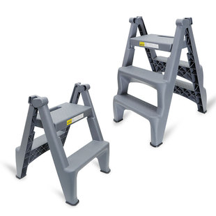 思力洗车凳子二三步梯凳脚踏梯洗车美容家用便携折叠塑料加厚梯子