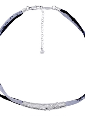 克拉真丝丝巾项链女高级轻奢