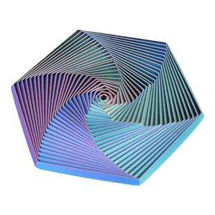3d打印六边形螺旋塔魔幻错觉立体旋转解压神器创意玩具礼物摆件