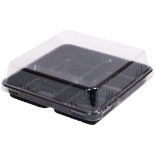 加厚4粒蛋黄酥包装盒雪媚娘泡芙月饼青团高档肉松小贝打包盒子