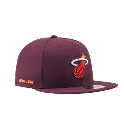 NEWERA X NBA纽亦华 X NBA联名5950平沿全封闭棒球帽迈阿密热火