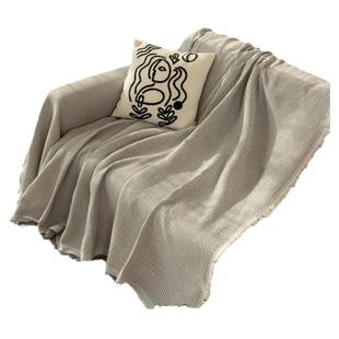 北欧ins防猫抓棉麻沙发巾简约网红沙发盖布全盖四季通用沙发套罩