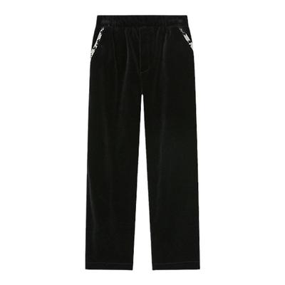 RBIGX瑞比克童装2025冬季新款潮拼接国风提花流帅气复古长裤西裤