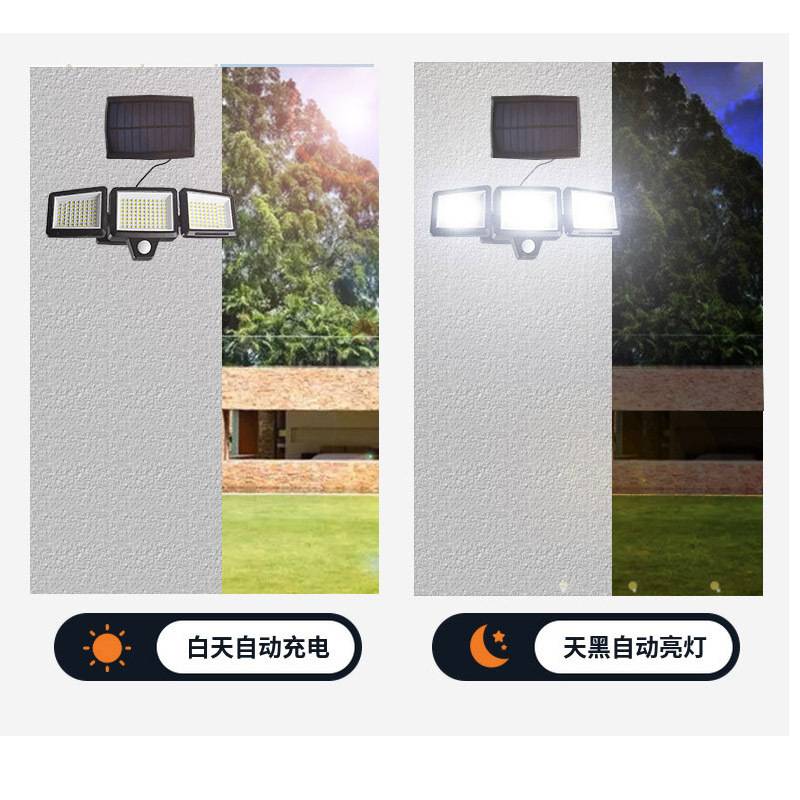太阳能户外灯家用新农村路灯感应照明大功率超庭院灯室内亮投光灯
