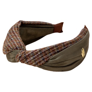 【新品】复古格纹发箍女款洋气时尚新年发饰头饰高颅顶神器头箍