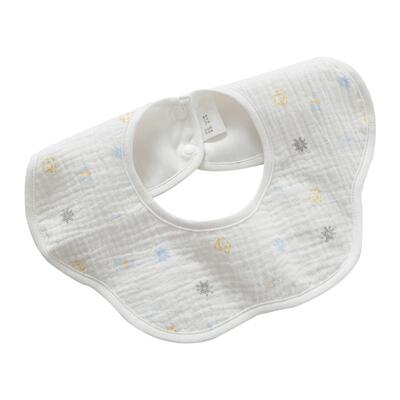 馨贝比婴儿纯棉纱布围嘴夏2件装