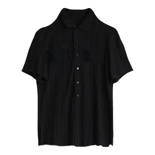 300斤特大码中长短袖衬衫女夏季200胖mm正肩显瘦宽松加肥条纹上衣