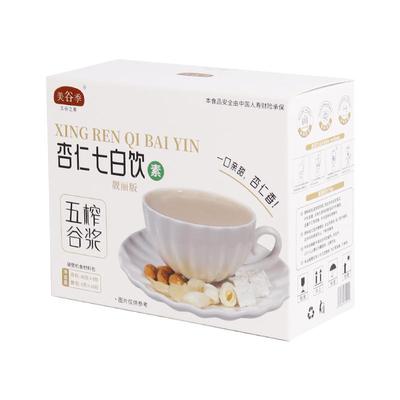 美谷季杏仁七白饮营养早餐代餐无添加原材料百合山药非冲饮杏仁粉