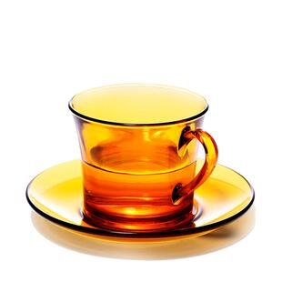 法国DURALEX多莱斯钢化玻璃杯北欧风泡茶咖啡杯碟英式下午茶水杯