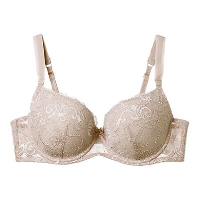 EVES夏娃的诱惑棉围上薄下厚小胸聚拢显大防下垂文胸内衣女