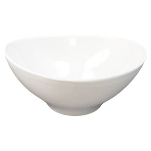 创意大汤碗家用陶瓷水果沙拉碗高颜值西餐餐具酒店商用异形元宝碗