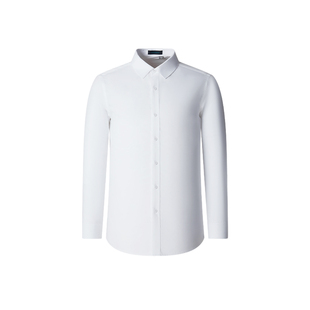 杉杉白色衬衫男款长袖2025秋季纯棉休闲商务正装面试免烫男士衬衣