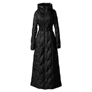黑色羽绒服女2025年新款冬季收腰羽绒外套超长款过膝到脚踝390