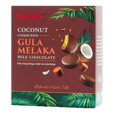 马来西亚原装Beryl's倍乐思椰糖巧克力曲奇饼干108克零食特产