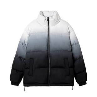回力渐变棉衣外套男士冬季2025新款加厚重型防寒棉袄男生立领棉服