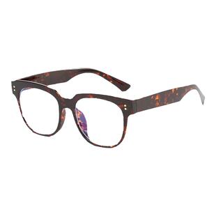 黑框眼镜女近视防蓝光网红大框平光复古大脸眼镜框gm可配镜片近视