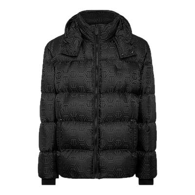 PHILIPP PLEIN 男士Monogram飞行员夹克羽绒服外套秋冬