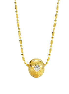 包好看！重工实心路路通吊坠项链