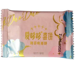 爱哆哆海苔味喜饼 爱多多薄脆海苔饼干休闲下午茶零食散称 4片/包