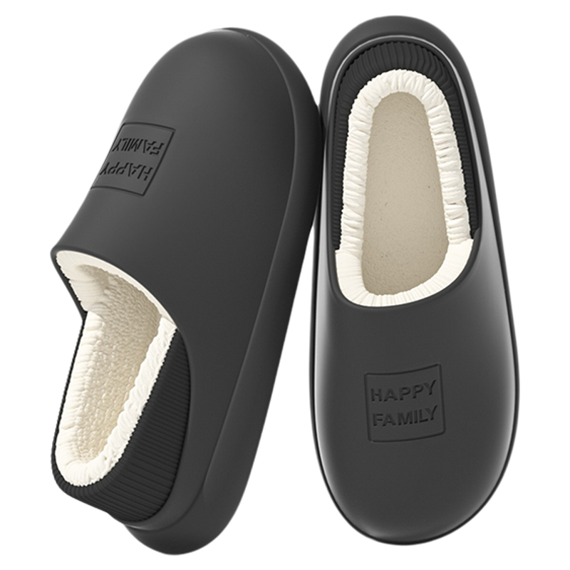 棉拖鞋男2024秋冬季新款居家室内毛绒保暖外穿包跟防水情侣棉鞋女