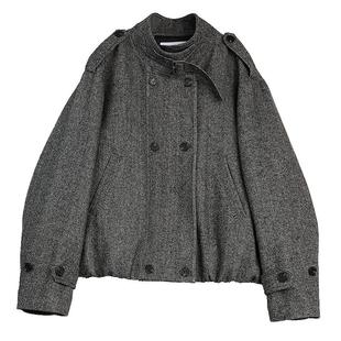 ELLE90白鸭绒工装夹克羽绒服女2025冬季新款轻薄设计感保暖外套