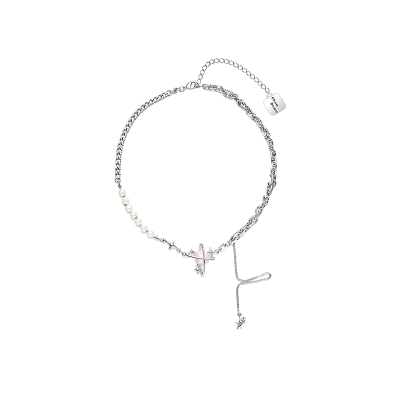 CHOWDOWN原创星球爱心珍珠项链