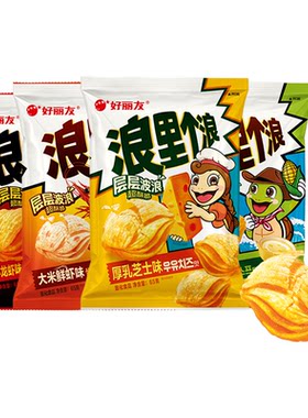 好丽友浪里个浪玉米浓汤味官旗