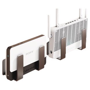 路由器放置架免打孔wifi置物架壁挂墙上机顶盒支架家用插排固定器