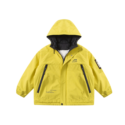 男童外套加绒加厚秋冬款2025新款中大童冬装儿童棉衣冬季派克服潮