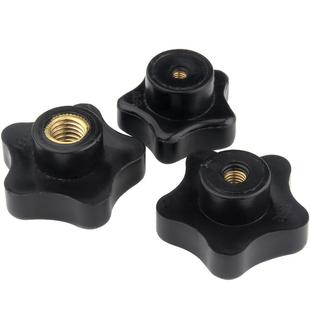 五角星型手柄螺母 星形旋钮螺帽把手梅花胶头手拧螺丝帽M4M6M8M10